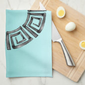 Griechisches Design Küchentuch (Viertel Falte)