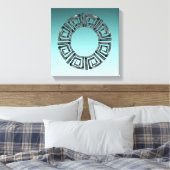Griechisches Design Leinwanddruck (Insitu (Schlafzimmer))