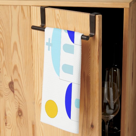 Griechisches Design, nur Text hinzufügen Geschirrtuch (Drittel gefaltet)