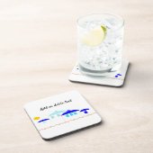 Griechisches Design, nur Text hinzufügen Getränkeuntersetzer (Rechte Seite)