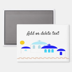 Griechisches Design, nur Text hinzufügen Magnet