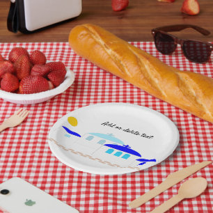 Griechisches Design, nur Text hinzufügen Pappteller