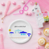 Griechisches Design, nur Text hinzufügen Pappteller (Party)