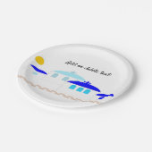 Griechisches Design, nur Text hinzufügen Pappteller (Schrägansicht)