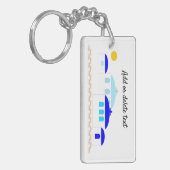 Griechisches Design, nur Text hinzufügen Schlüsselanhänger (Vorderseite links)