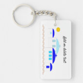 Griechisches Design, nur Text hinzufügen Schlüsselanhänger (Vorderseite)