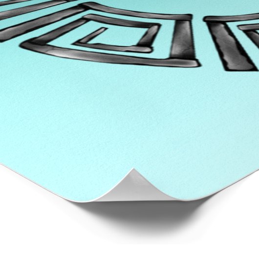 Griechisches Design Poster (Ecke)