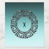 Griechisches Design Weinetikett (Einzelnes Label)