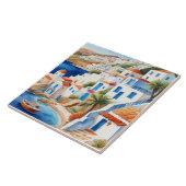 Griechisches Dorf am Meer, Griechenland Reisen Sou Fliese (Seite)