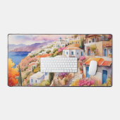griechisches Dorf Schreibtischunterlage (Tastatur & Maus)