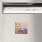 Griechisches Dorf Sunset Magnet (In Situ (Geschirrspüler))
