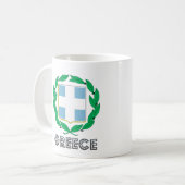 Griechisches Emblem Kaffeetasse (Vorderseite Links)