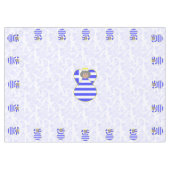 Griechisches Engel-Grauhaar mit Flag-Tableteklett Tischdecke (Vorderseite (Horizontal))