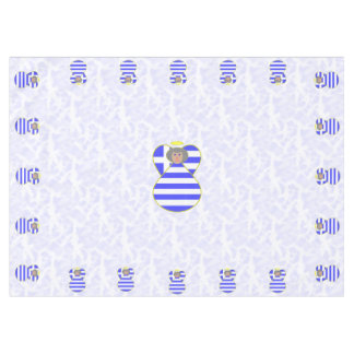 Griechisches Engel-Grauhaar mit Flag-Tableteklett Tischdecke