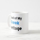 Griechisches Erbe Kaffeetasse (Vorderseite Links)