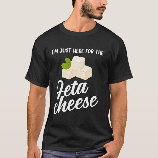 Griechisches Essen, das ich nur für Feta Cheese hi T-Shirt (Vorderseite)