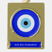 Griechisches Evil Banner-Ornament Gold (Vorderseite)