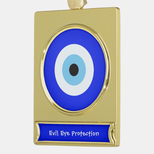 Griechisches Evil Banner-Ornament Gold (Links)