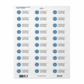 Griechisches Evil Eye Blau (Vorne)