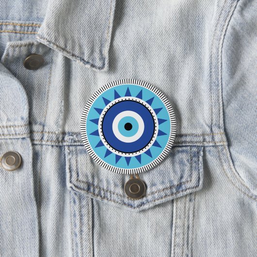 Griechisches Evil Eye Blau Button (Beispiel)