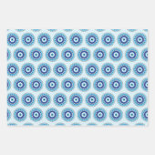 Griechisches Evil Eye Blau Geschenkpapier Set (Vorderseite 2)