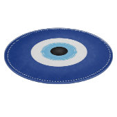 Griechisches Evil Eye Blau Schneidebrett (Ecke)