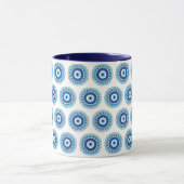 Griechisches Evil Eye Blau Tasse (Zentrum)