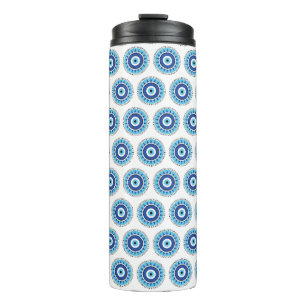 Griechisches Evil Eye Blau Thermosbecher