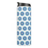 Griechisches Evil Eye Blau Thermosbecher (Nach rechts gedreht)