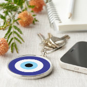 Griechisches Evil Eye Blauer Mati Schlüsselanhänge Schlüsselanhänger (Seite)