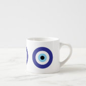 Griechisches Evil Eye Blue Mati Symbol Espressotasse (Rechts)