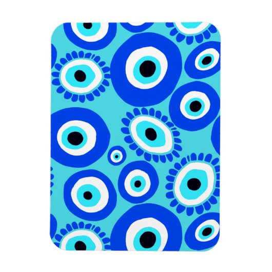 Griechisches Evil Eye Lucky Symbol Magnet (Vertikal)