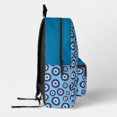 Griechisches Evil Eye Muster Bedruckter Rucksack (Links)