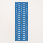 Griechisches Evil Eye Muster Blau Schwarz-weiß Yogamatte (Vorderseite)