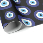 Griechisches Evil Eye Muster Geschenkpapier (Rolleneckpunkt)