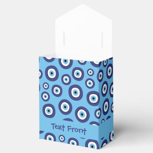 Griechisches Evil Eye Muster Geschenkschachtel (Geöffnet)