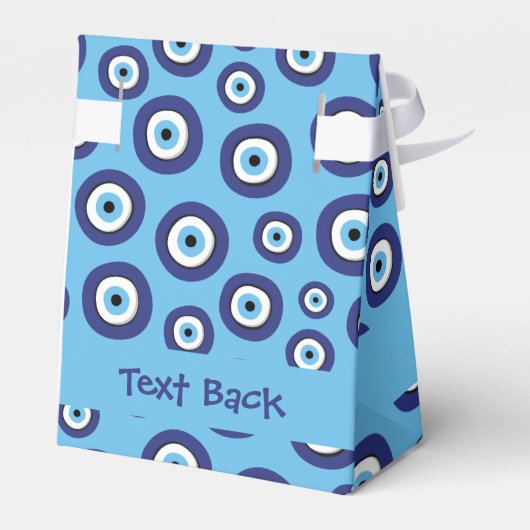 Griechisches Evil Eye Muster Geschenkschachtel (Rückseite)