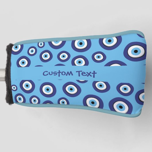 Griechisches Evil Eye Muster Golf Headcover (Vorderseite)