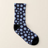 Griechisches Evil Eye Muster Socken (Rechts - Außen)