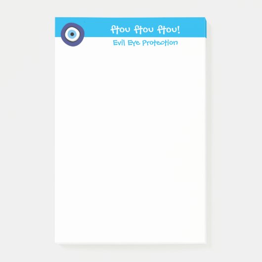 Griechisches Evil Post-it Klebezettel (Vorderseite)