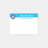 Griechisches Evil Post-it Klebezettel (Vorderseite)