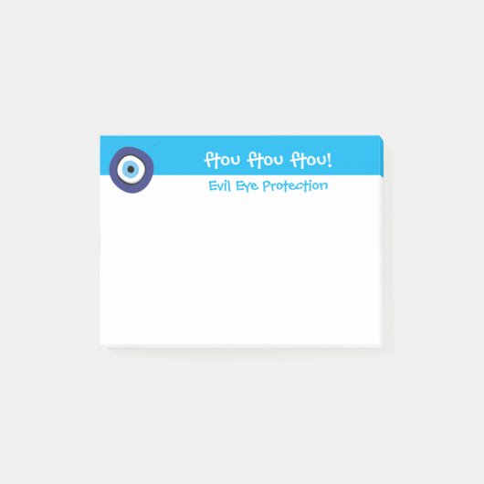Griechisches Evil Post-it Klebezettel (Vorderseite)