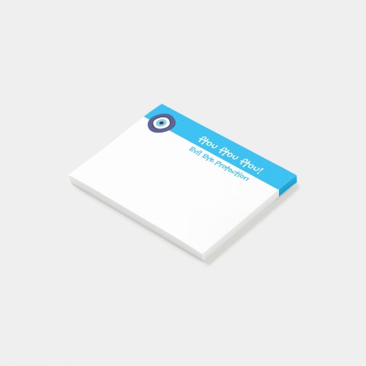 Griechisches Evil Post-it Klebezettel (angewinkelt)