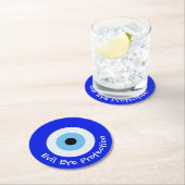 Griechisches Evil Runder Pappuntersetzer (Vor Ort)