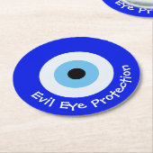 Griechisches Evil Runder Pappuntersetzer (Angewinkelt)