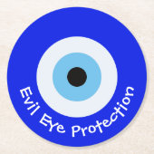 Griechisches Evil Runder Pappuntersetzer (Vorderseite)