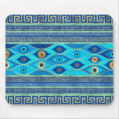Griechisches Eye und griechisches Schlüsseldekor Mousepad (Vorne)