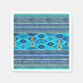 Griechisches Eye und griechisches Schlüsseldekor Serviette (Vorderseite)