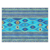 Griechisches Eye und griechisches Schlüsselornamen Tischdecke (Vorderseite (Horizontal))