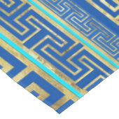 Griechisches Eye und griechisches Schlüsselornamen Tischdecke (Schrägansicht)